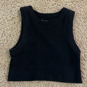 Cropped black tank!